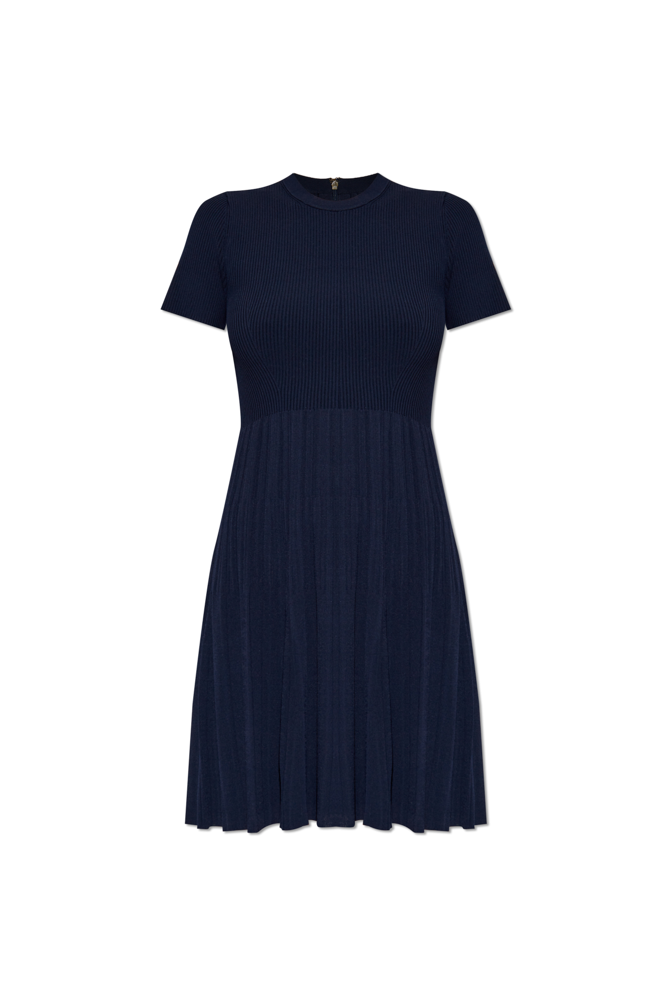 ワンピース Michael Kors SS25 (MS5830OBFD 409MIDNIGHTBLUE) Navy blue Dress with a round neckline Michael Michael Kors